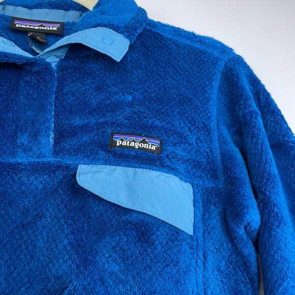 Patagonia Polartec 1/4 snap-T blue outdoor pullover sweater women's size XS - Picture 2 of 16